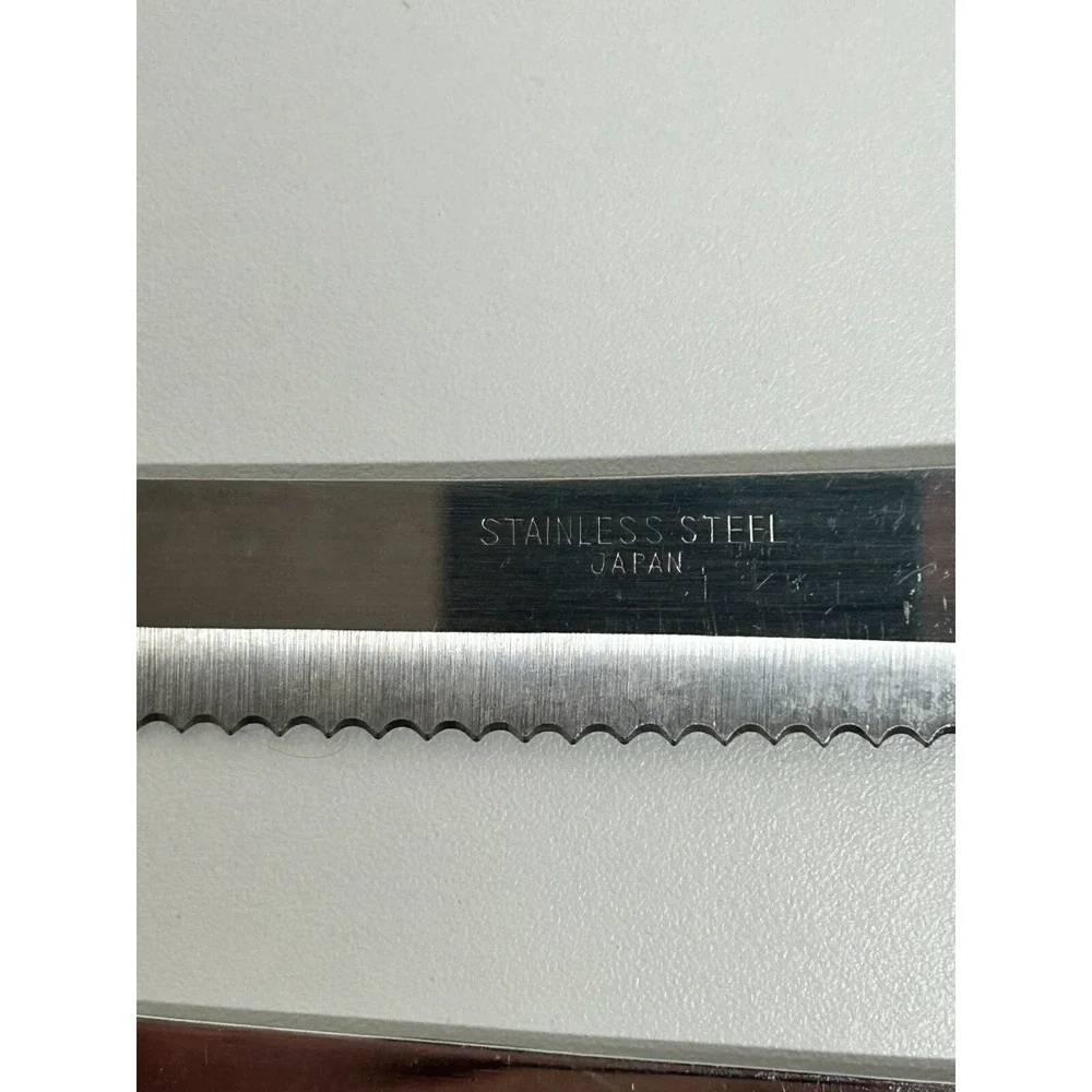 Stainless Steel Japan Serrated Slicer Carving Knife 7